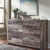 Ashley Furniture - Derekson Dresser - Grey - Dark Gray Wood - Dresser & Mirror - Additional View 1