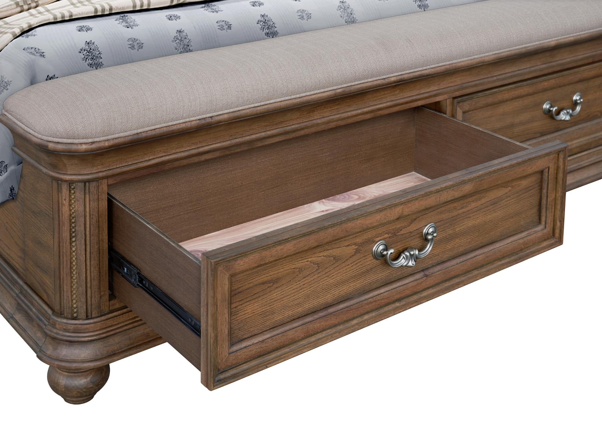 Mallory Light King Bed - Oak - Additional View 3