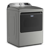 Whirlpool - MAYTAG SILVER 7.4CU ELECTRIC SMART DRYER WITH PET PRO OPTION - Pearl Silver Metal - Dryers