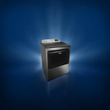 Whirlpool - MAYTAG SILVER 7.4CU ELECTRIC SMART DRYER WITH PET PRO OPTION - Pearl Silver Metal - Dryers - Additional View 2