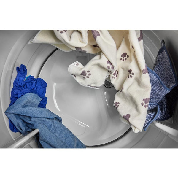 Whirlpool - MAYTAG SILVER 7.4CU ELECTRIC SMART DRYER WITH PET PRO OPTION - Pearl Silver Metal - Dryers - Additional View 7