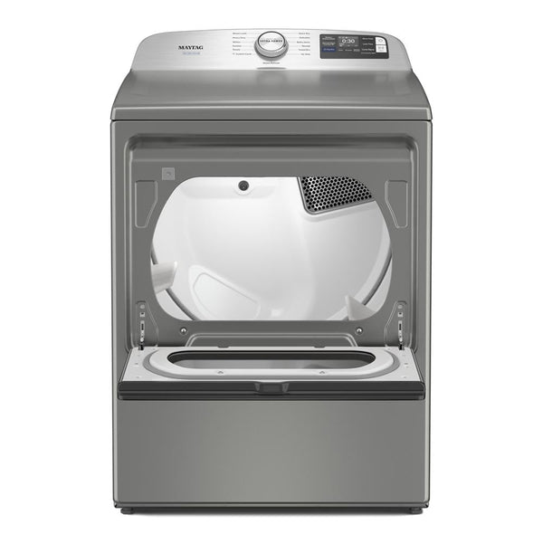 Whirlpool - MAYTAG SILVER 7.4CU ELECTRIC SMART DRYER WITH PET PRO OPTION - Pearl Silver Metal - Dryers - Additional View 9