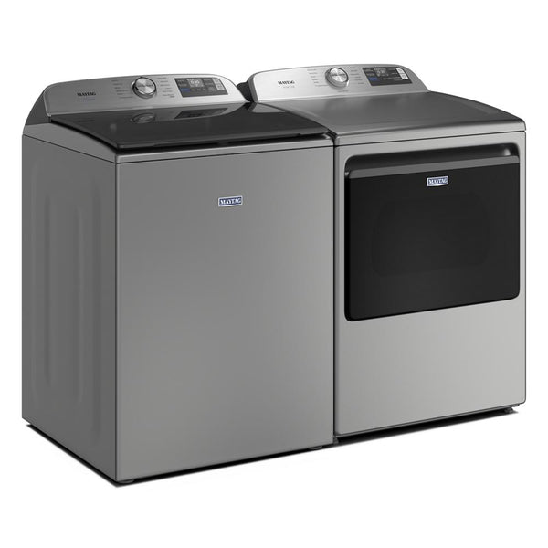 Whirlpool - MAYTAG SILVER 7.4CU ELECTRIC SMART DRYER WITH PET PRO OPTION - Pearl Silver Metal - Dryers - Additional View 14