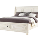 Kingsman Queen Bed - White
