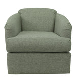 CASS HEATHER SWIVEL BARREL CHAIR