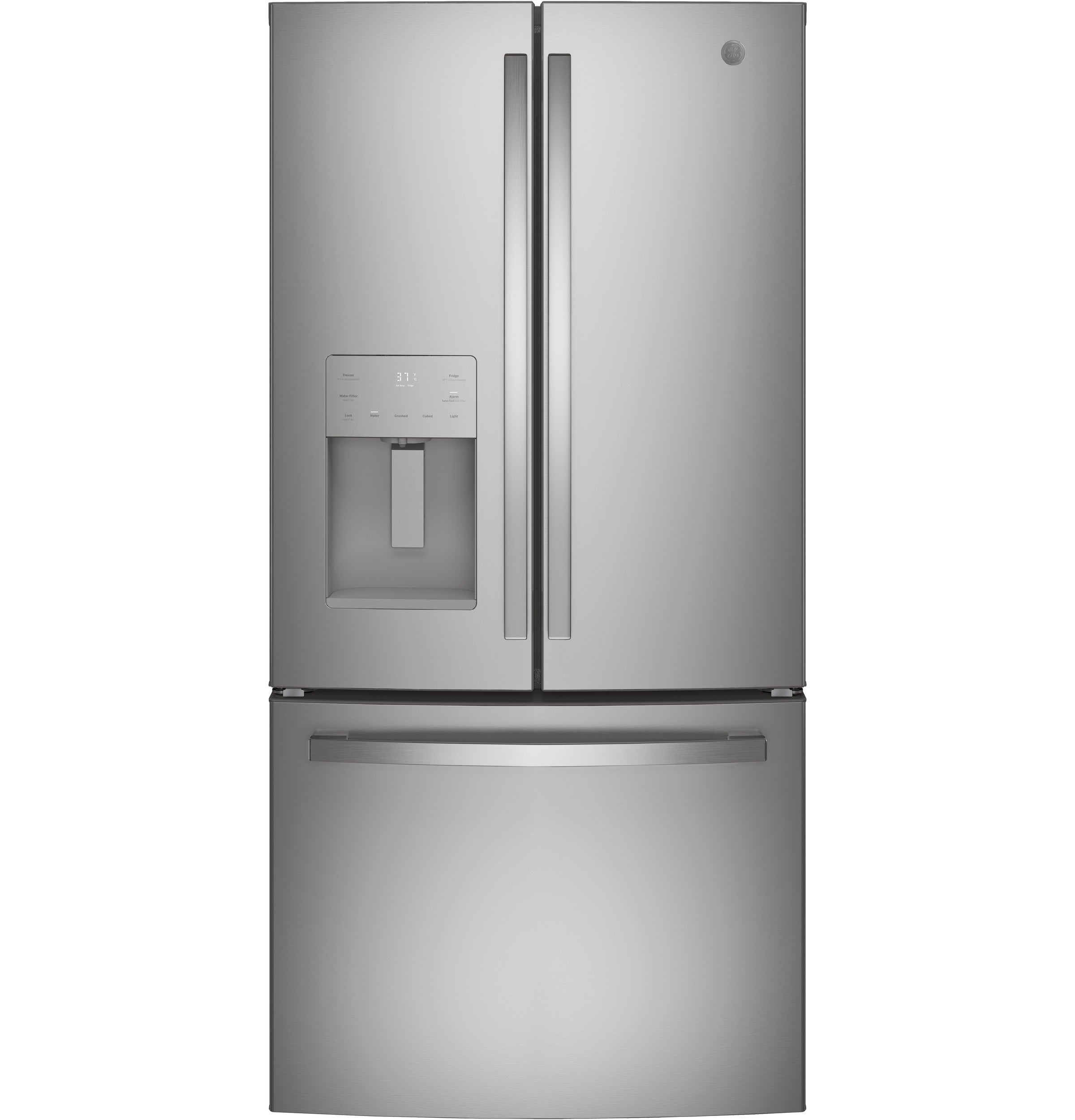 GE STAINLESS 23.6CU FRENCH DOOR FINGERPRINT RESISTANT REFRIGERATOR - Pearl Silver - Refrigerators