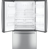 GE STAINLESS 23.6CU FRENCH DOOR FINGERPRINT RESISTANT REFRIGERATOR - Pearl Silver - Refrigerators - Additional View 2