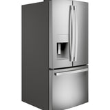 GE STAINLESS 23.6CU FRENCH DOOR FINGERPRINT RESISTANT REFRIGERATOR - Pearl Silver - Refrigerators - Additional View 3