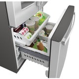GE STAINLESS 23.6CU FRENCH DOOR FINGERPRINT RESISTANT REFRIGERATOR - Pearl Silver - Refrigerators - Additional View 6