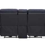 Jacek Leather Power Console Loveseat With Immersive