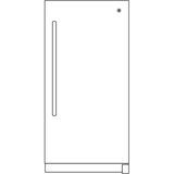 GE WHITE 14.1CU FROST FREE UPRIGHT FREEZER - Freezers - Additional View 7