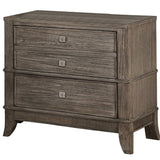 MINDI BRUSHED GRAY NIGHTSTAND