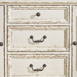 Ashley Furniture - REALYN DINING ROOM SERVER - White Glass|Wood - Servers - Additional View 5