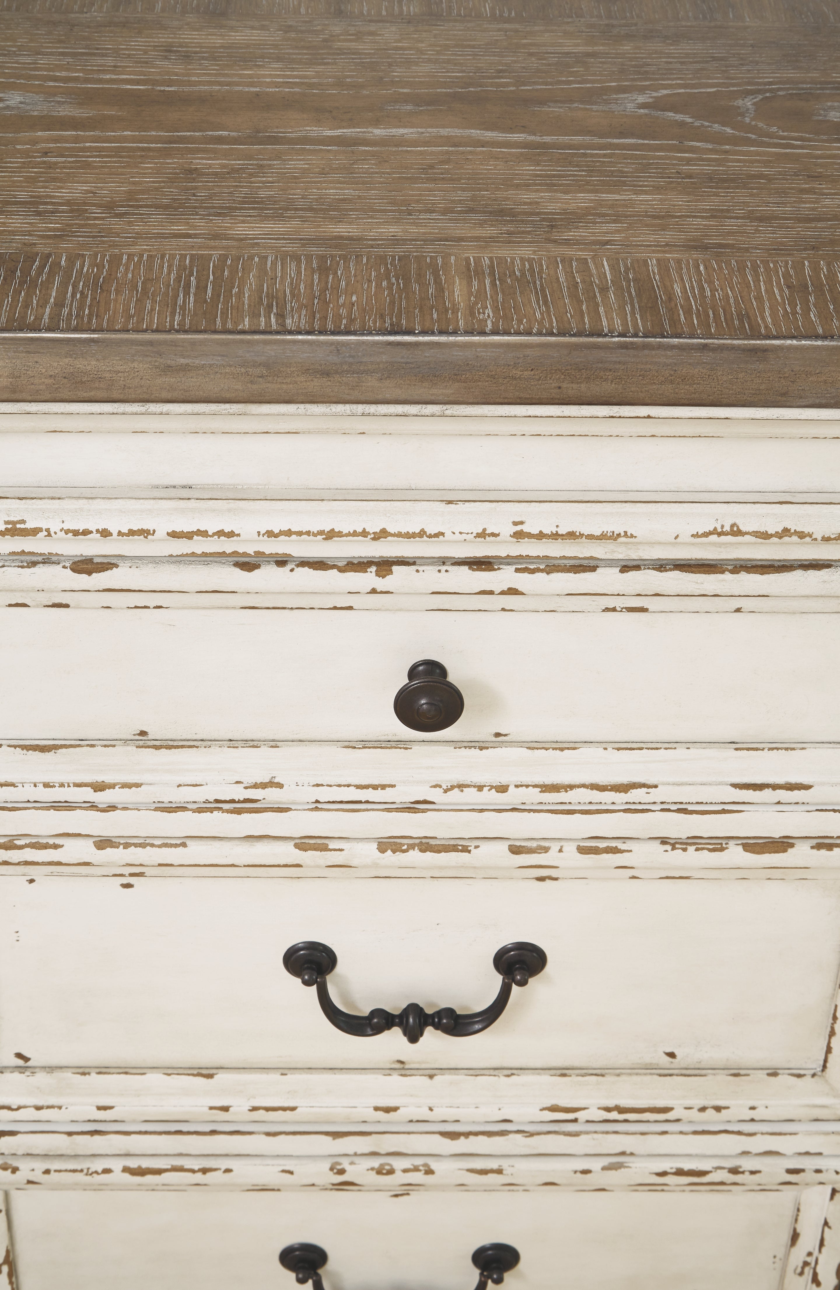Ashley Furniture - REALYN DINING ROOM SERVER - White Glass|Wood - Servers - Additional View 7