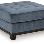 Ashley Furniture - MAXON PLACE NAVY OVERSIZED OTTOMAN - Blue Fabric - Ottomans