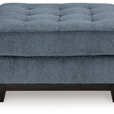 Ashley Furniture - MAXON PLACE NAVY OVERSIZED OTTOMAN - Blue Fabric - Ottomans - Additional View 2