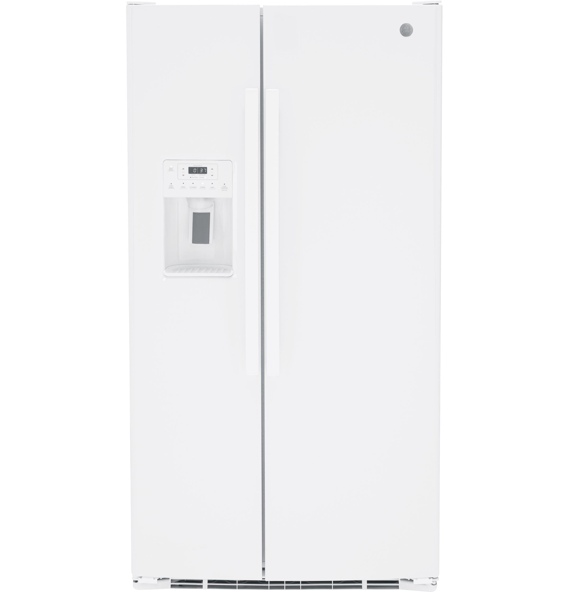GE WHITE SIDE BY SIDE 25.3CU REFRIGERATOR - Refrigerators