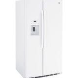 GE WHITE SIDE BY SIDE 25.3CU REFRIGERATOR - Refrigerators - Additional View 3
