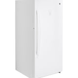 GE Energy Star 14.1 Cu. Ft. Frost-Free GaraGE Ready Upright Freezer - White - Freezers - Additional View 3