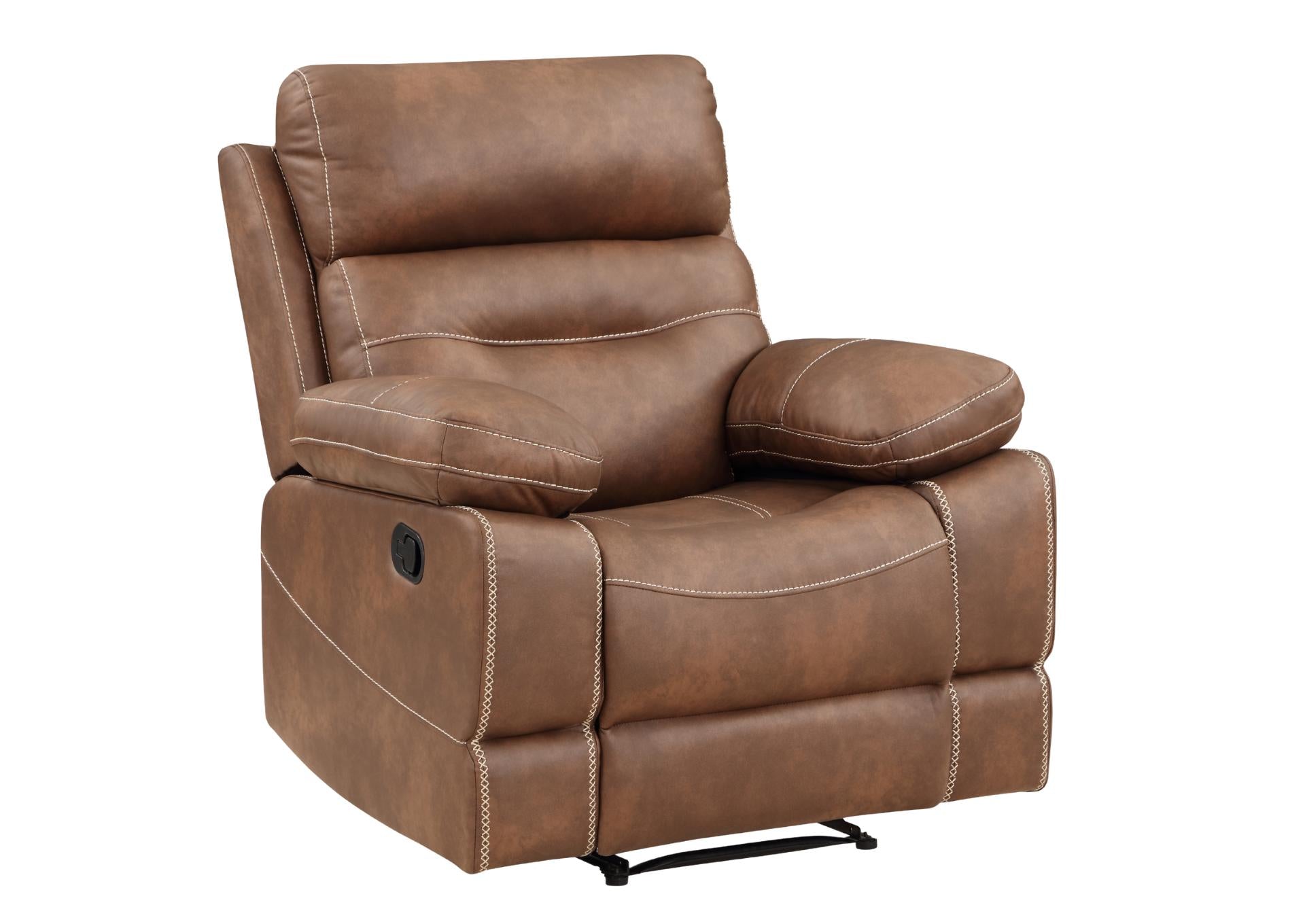 RUDGER CHESTNUT RECLINER - Additional View 1