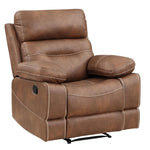 RUDGER CHESTNUT RECLINER - Additional View 1