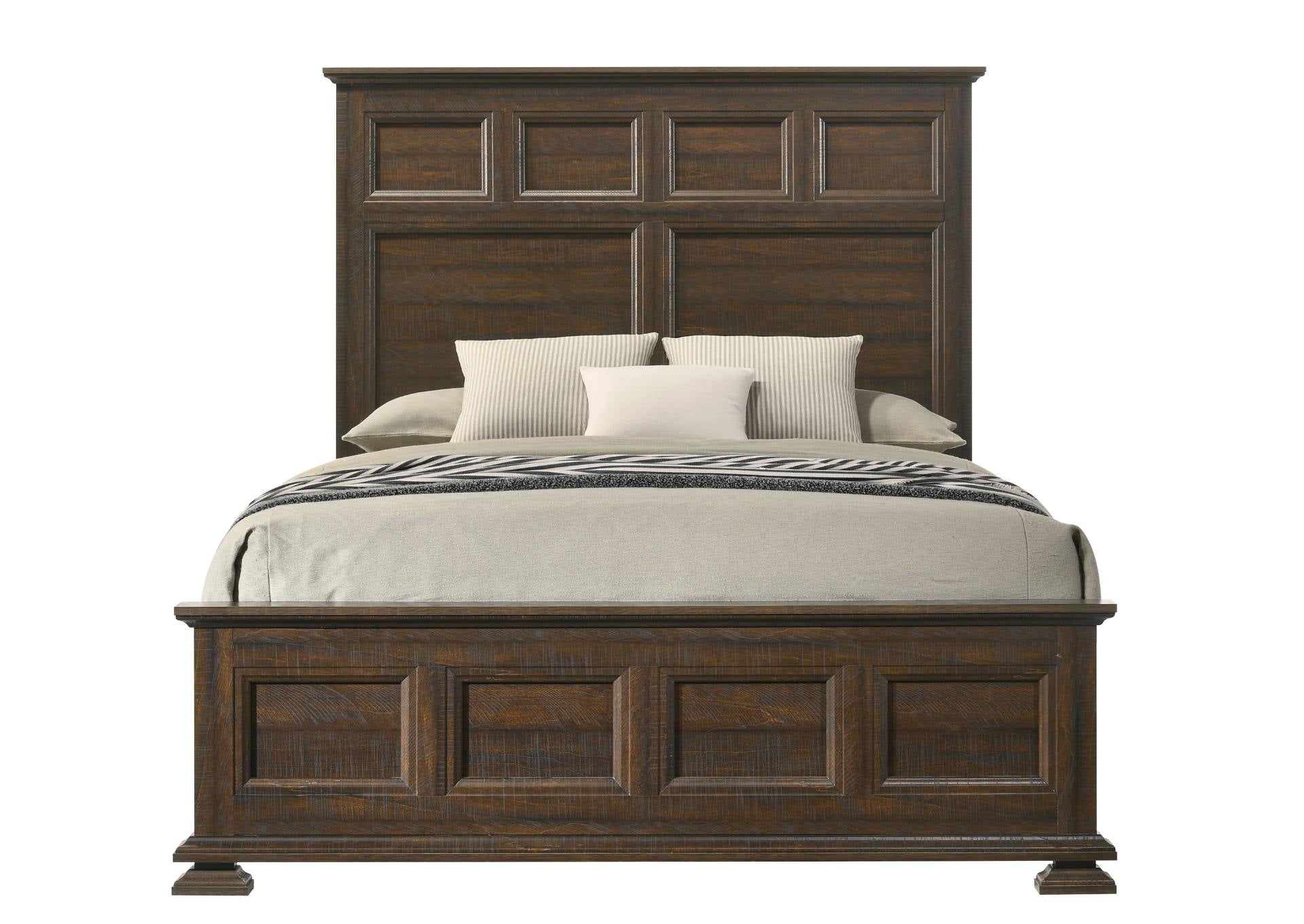 Mossberg Rustic Queen Bed - Oak