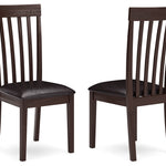 Ashley Furniture - HAMMIS UPHOLSTERED SIDE CHAIR - Dark Brown Leather Match|Wood - Chairs