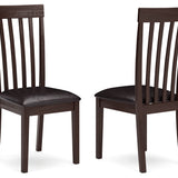 Ashley Furniture - HAMMIS UPHOLSTERED SIDE CHAIR - Dark Brown Leather Match|Wood - Chairs