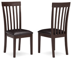 Ashley Furniture - HAMMIS UPHOLSTERED SIDE CHAIR - Dark Brown Leather Match|Wood - Chairs