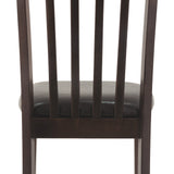 Ashley Furniture - HAMMIS UPHOLSTERED SIDE CHAIR - Dark Brown Leather Match|Wood - Chairs - Additional View 2