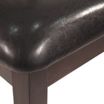 Ashley Furniture - HAMMIS UPHOLSTERED SIDE CHAIR - Dark Brown Leather Match|Wood - Chairs - Additional View 5