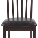 Ashley Furniture - HAMMIS UPHOLSTERED SIDE CHAIR - Dark Brown Leather Match|Wood - Chairs - Additional View 6