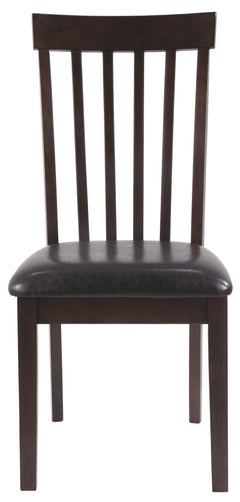 Ashley Furniture - HAMMIS UPHOLSTERED SIDE CHAIR - Dark Brown Leather Match|Wood - Chairs - Additional View 6
