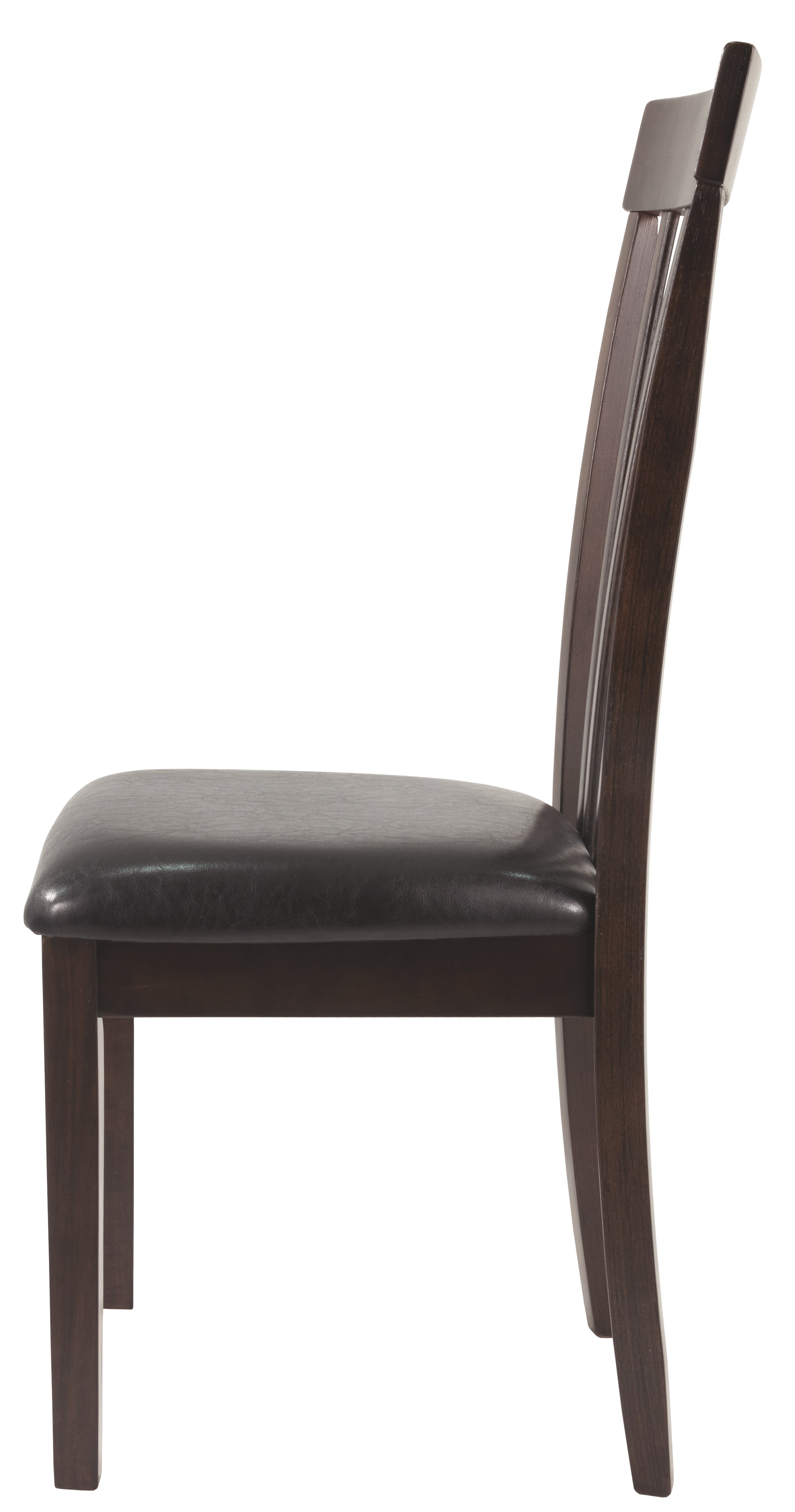 Ashley Furniture - HAMMIS UPHOLSTERED SIDE CHAIR - Dark Brown Leather Match|Wood - Chairs - Additional View 9
