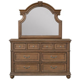 Mallory Light Dresser And Mirror - Oak