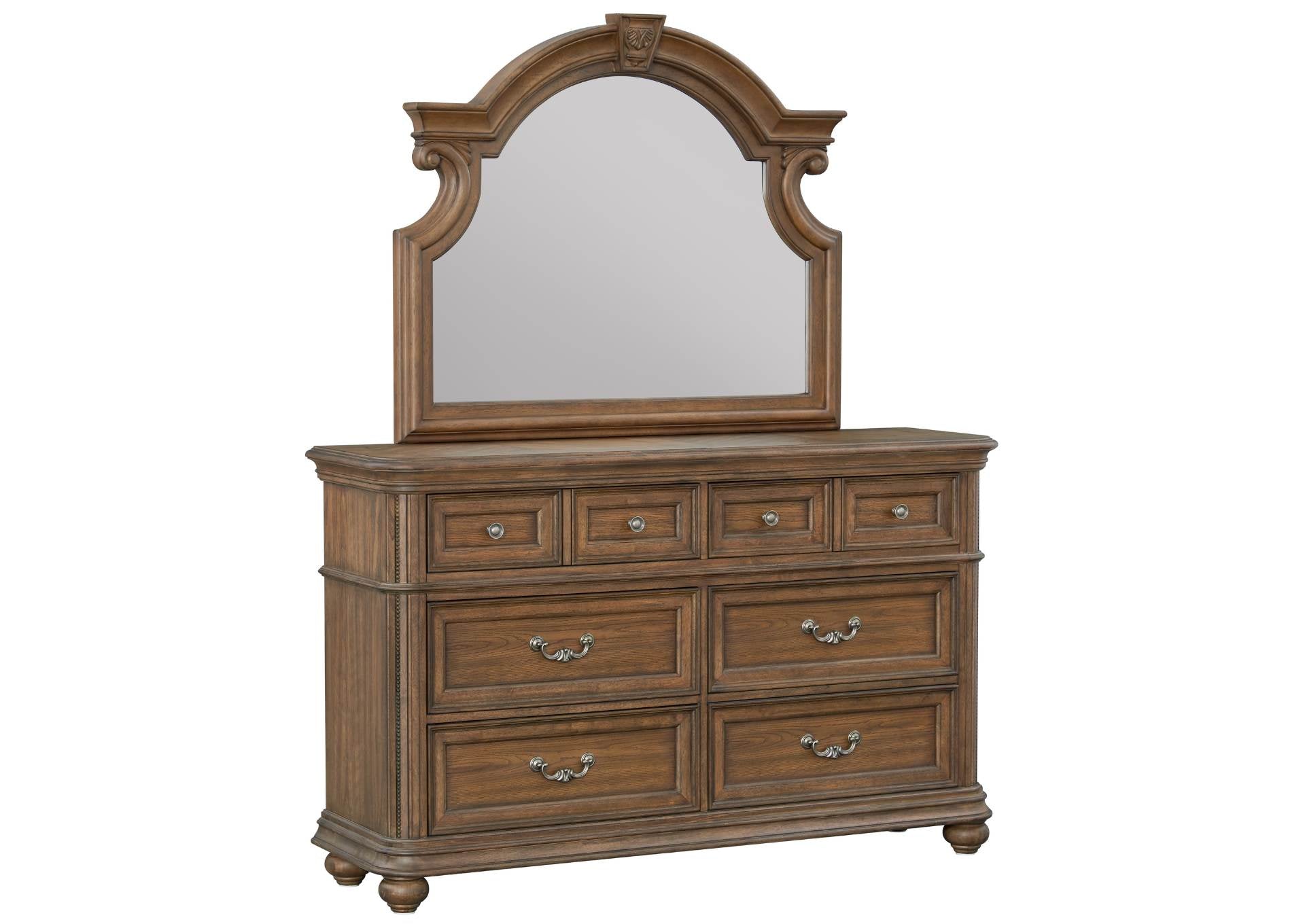 Mallory Light Dresser And Mirror - Oak - Additional View 1