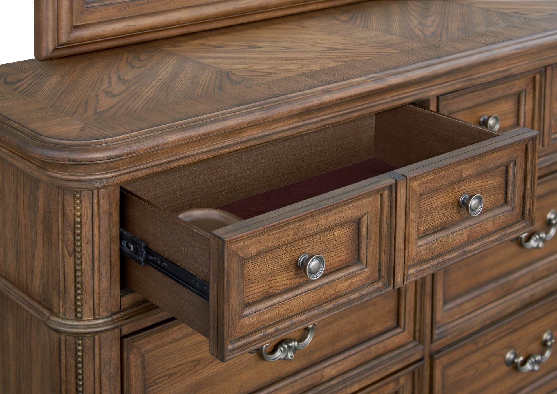 Mallory Light Dresser And Mirror - Oak - Additional View 2
