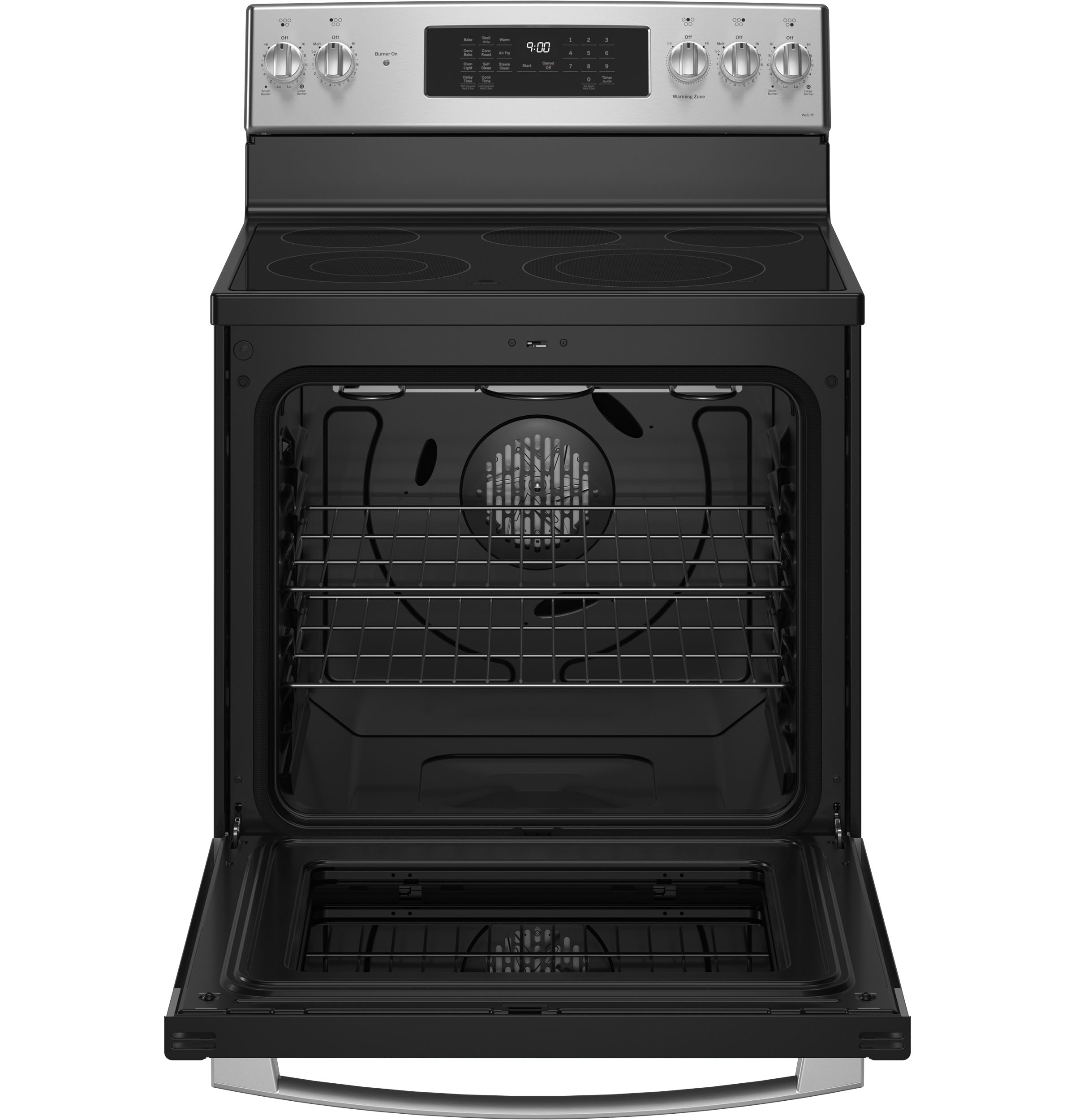 PROFILE FINGERPRINT RESISTANT ELECTRIC RANGE - Pearl Silver|Black - Ranges - Additional View 2