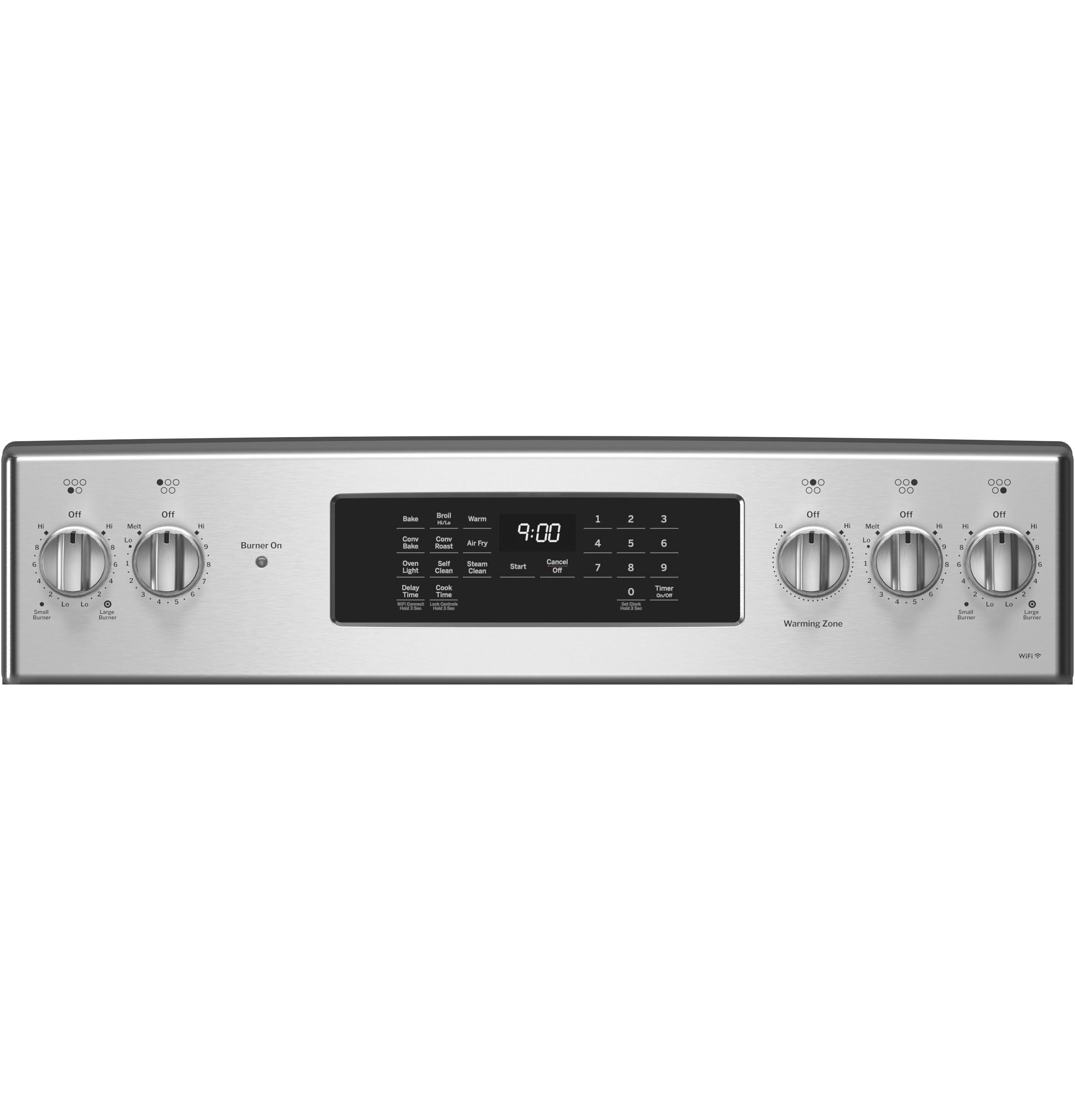 PROFILE FINGERPRINT RESISTANT ELECTRIC RANGE - Pearl Silver|Black - Ranges - Additional View 4