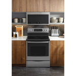 PROFILE FINGERPRINT RESISTANT ELECTRIC RANGE - Pearl Silver|Black - Ranges - Additional View 5