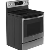 PROFILE FINGERPRINT RESISTANT ELECTRIC RANGE - Pearl Silver|Black - Ranges - Additional View 13