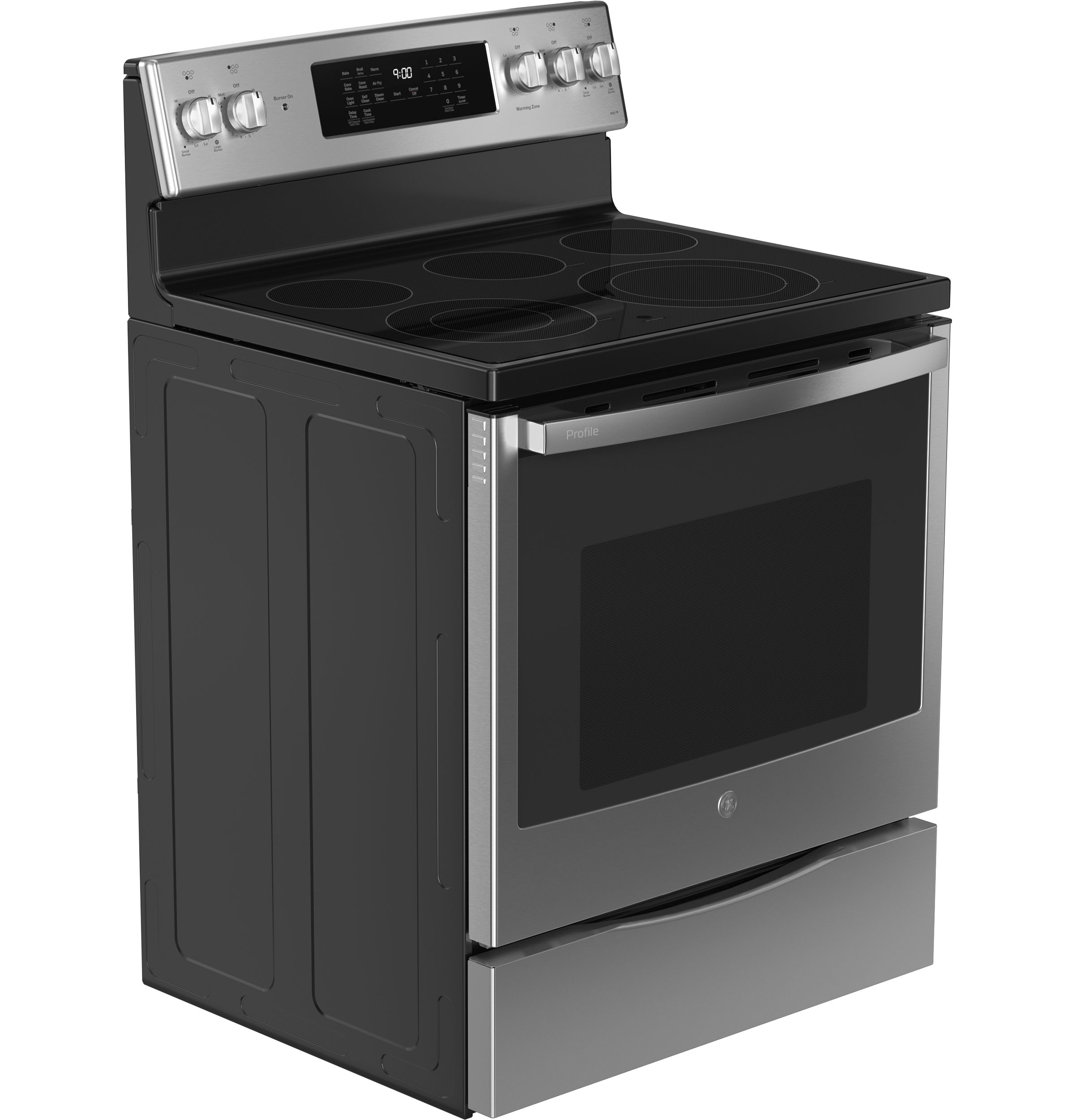 PROFILE FINGERPRINT RESISTANT ELECTRIC RANGE - Pearl Silver|Black - Ranges - Additional View 13