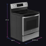PROFILE FINGERPRINT RESISTANT ELECTRIC RANGE - Pearl Silver|Black - Ranges - Additional View 14