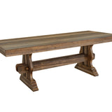 International Furniture Direct - Marquez Dining Table - Light Brown Wood - Tables