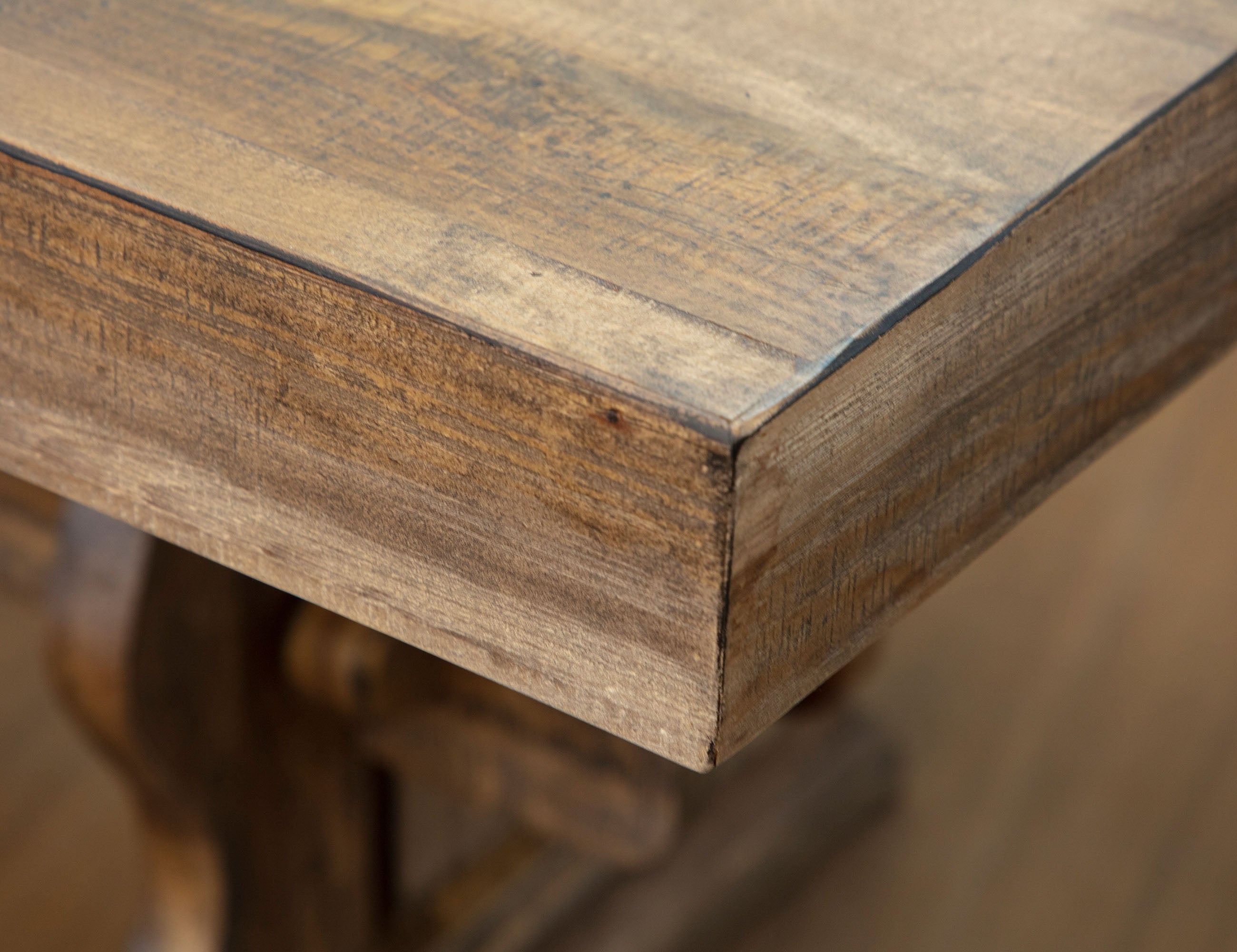 International Furniture Direct - Marquez Dining Table - Light Brown Wood - Tables - Additional View 3