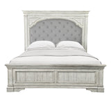 Steve Silver Furniture - Highland Park King Bed - White - Faux Leather - Beds - Additional View 6