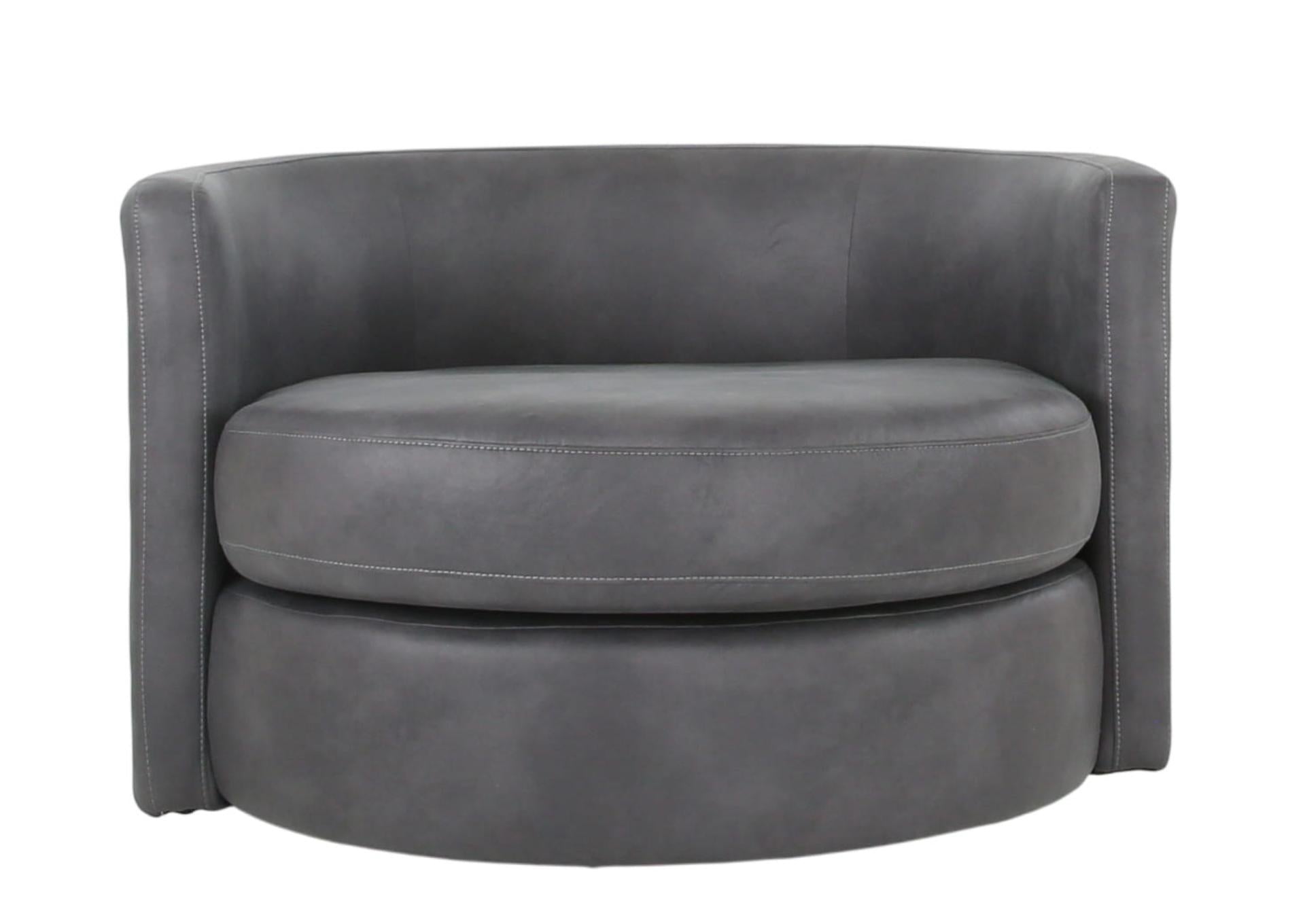 CROW PEWTER SWIVEL CHAIR