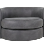 CROW PEWTER SWIVEL CHAIR