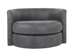 CROW PEWTER SWIVEL CHAIR