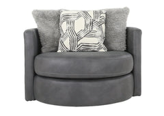 CROW PEWTER SWIVEL CHAIR - Additional View 1